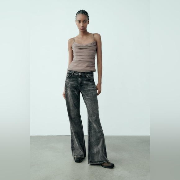 Zara Draped‎ Tulle Top - Picture 3 of 15